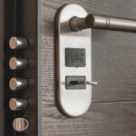 Home Security - Deadlock With Key on Hole